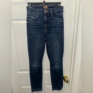 Mother High Waisted Lookers Skinny Jeans Size 24